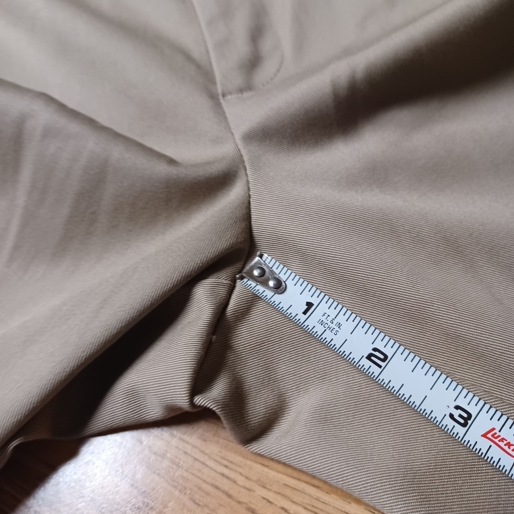 Haggar Premium No Iron Khaki Mens 40x32 Classic Fit Tan Chino Pants HC10884 - Picture 7 of 9